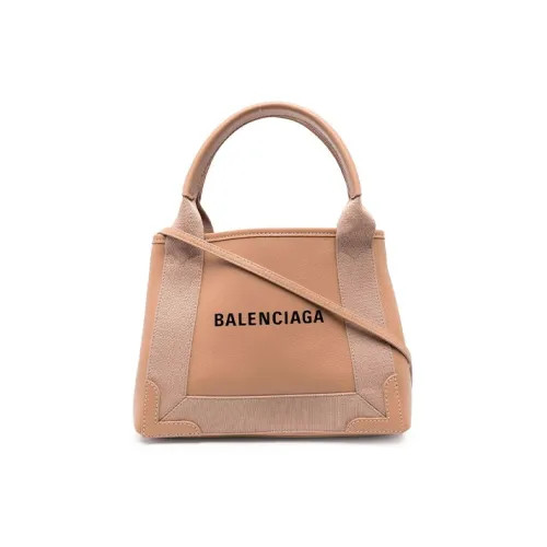 Balenciaga Темно-синий Телячья кожа Сумка через плечо Сумка Экстра маленькая Женская Румяна Бежевый