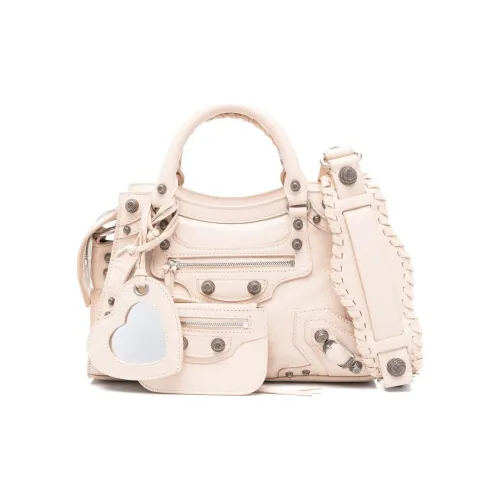 Balenciaga Neo Cagole Овечья кожа Сумка через плечо Сумка через плечо Сумка через плечо Экстра Маленькая Женская Бежевая