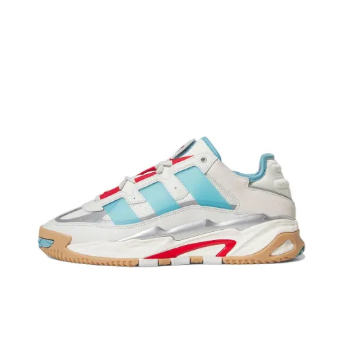 Adidas Originals Niteball Slip Resistant Abrasion Resistant Легкий Низкий Топ Повседневная Обувь Унисекс Белый Синий