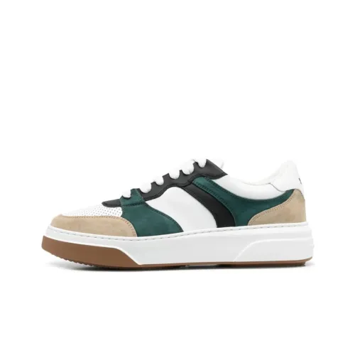 DSQUARED 2 Низкий Топ Стильный Скейтбординг Мужской Белый Зеленый