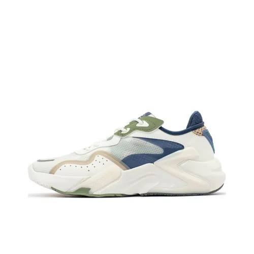 361° Безбрежный 2,0 Амортизаторы Устойчивый к истиранию Низкий Топ Спортивная повседневная обувь Мужская Белый Синий