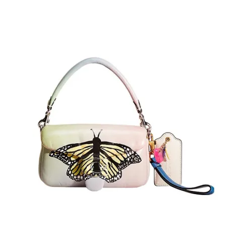 COACH Pillow Tabby Кожа наппа Портативный Сумка через плечо Сумка через плечо Маленькая Женская Градиентная