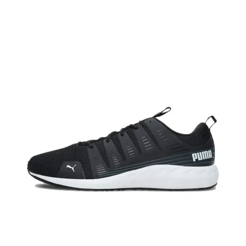PUMA Shore Shock Absorbers Slip-Resistant Abrasion-Resistant Low Top Беговые кроссовки Мужские Черно-Белые