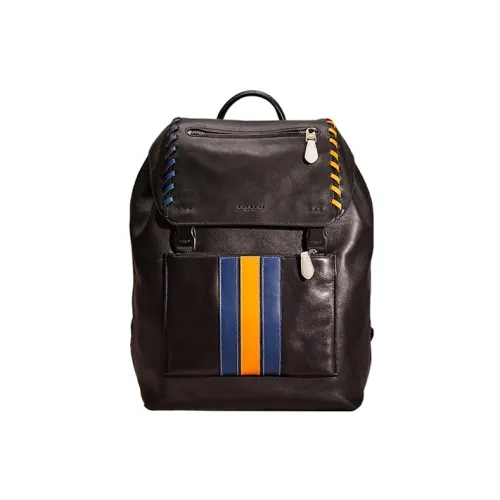 COACH Manhattan Коровья кожа Рюкзак Большой Женские Черный