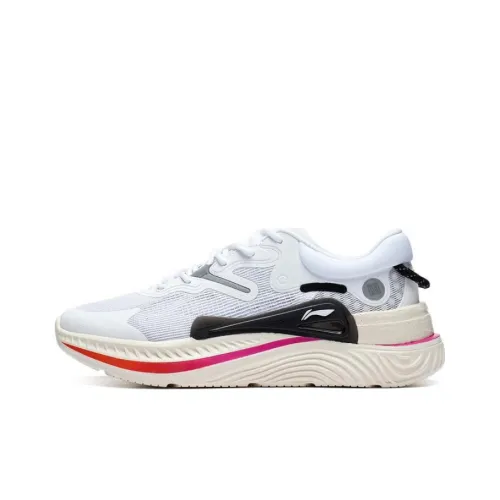 LINING Spark Lite Slip-resistant Abrasion-resistant Breathable Low-top Спортивная повседневная обувь Мужская Белый Серый Красный