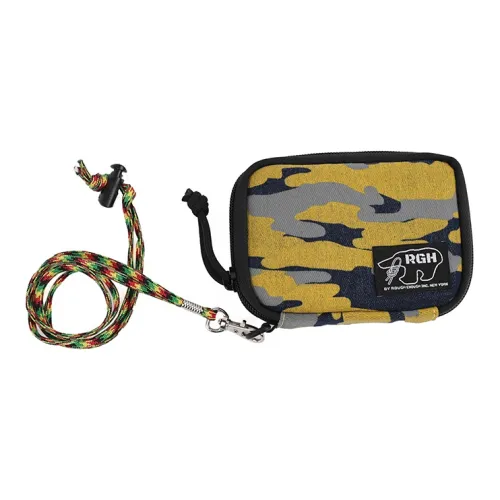 Rough Enough Canvas Bag Wallet Card Holder Coin Purse Regular Unisex Yellow Blue Camouflage Руг Аффа Канвас Сумка Кошелек Картхолдер Монетница Стандартный Унисекс Желтый Синий Камуфляж