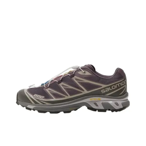 SALOMON XT 6 Slip Resistant Abrasion Resistant Низкий Топ Уличная обувь Мужская Фиолетовая