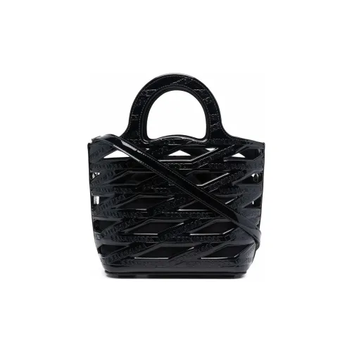 Balenciaga Полиуретан Нейлоновая Сумка-ведро Корзинка Сумка через плечо Сумка Маленькая Женская Черная