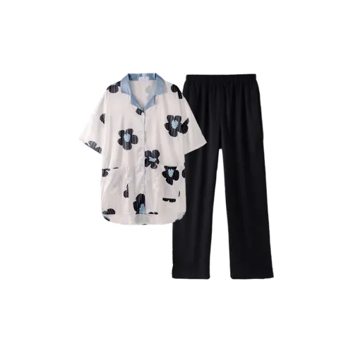 Chun Xi CX19816 Короткий рукав Пижамные брюки для женских женских пижамных комплектов