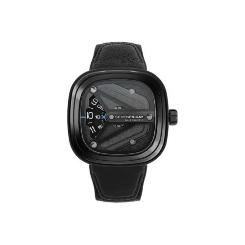 SEVENFRIDAY Автоматический Механический Часы для мужчин, 47,6мм*47мм*15мм, Черный
