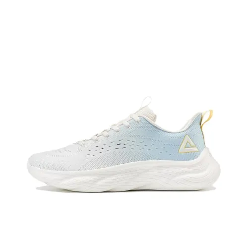 PEAK Хлопковая конфета Slip-resistant Abrasion-resistant Breathable Low-Top Беговые кроссовки Женские Белые Синие