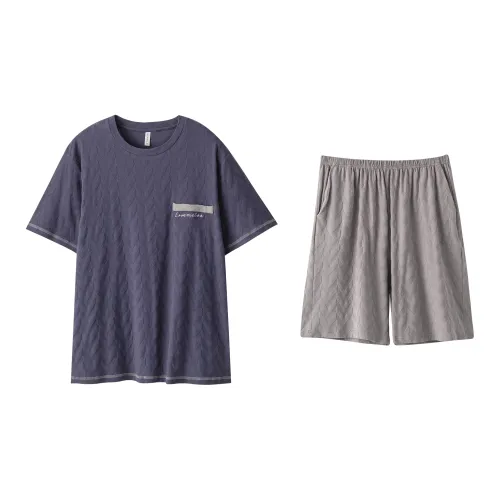 XUANZHITING Синий Мужской Пижамный Комплект