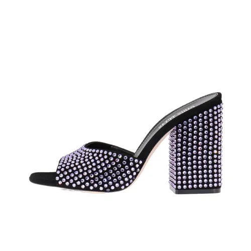 Paris Texas Стильные Сандалии Женские Фиолетовые Черные