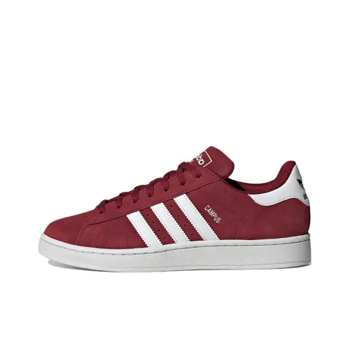 Adidas Originals Campus 2 Slip-on Устойчивый к истиранию Легкий Низкий Топ Скейтборд Кроссовки Мужские Белый Красный
