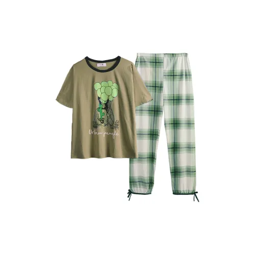 Chun Xi CX19815 Короткий рукав Пижамные брюки для женских женских пижамных комплектов