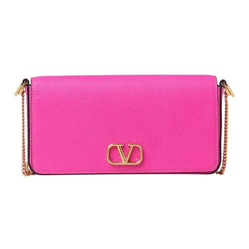 Valentino Телячья кожа Одно плечо Через плечо Клатч Стандартный Женский Розовый