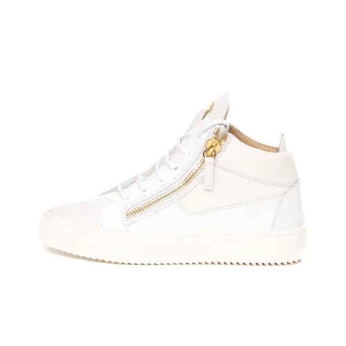 Giuseppe Zanotti GZ Kriss MID Топ Стильные Скейтбординги Женские Белые