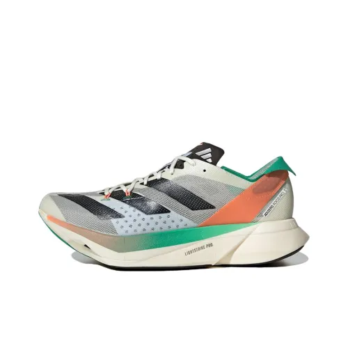 Adidas Adizero Adios Pro 3 Slip-resistant Abrasion-resistant Lightweight Low-Top Running Shoes Unisex White Black Adidas Adizero Adios Pro 3 Противоскользящий Устойчивый к истиранию Легкий Низкий Топ Беговые Кроссовки Унисекс Белый Черный
