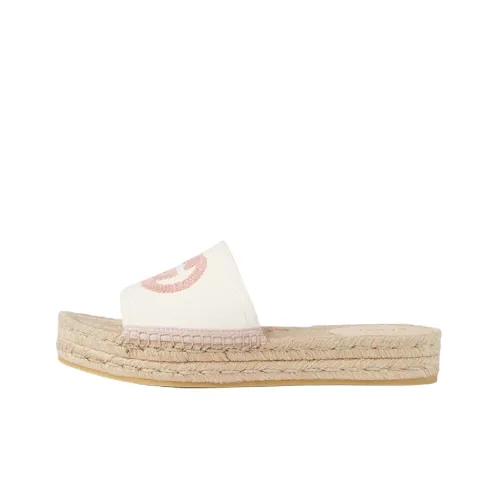 GUCCI Interlocking Шлепанцы Женские Белые