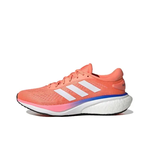 Adidas Supernova 2 Slip-Resistant Abrasion-Resistant Lightweight Low-Top Running Shoes Women's Orange White Adidas Supernova 2 Противоскользящие Устойчивые к износу Легкие Низкие Беговые Кроссовки Женские Оранжевые Белые