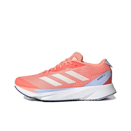 Adidas Adizero SL Амортизаторы Отскок Низкий Топ Повседневные Беговые кроссовки Женские Белые Красные