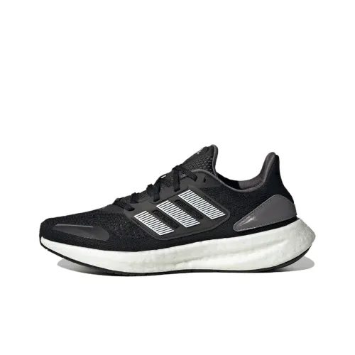 Adidas Pureboost 22 Low Топ Повседневные Беговые Кроссовки Женские Черный Белый