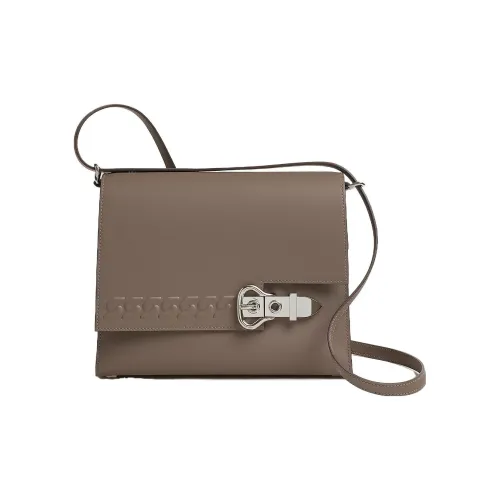 HERMES Swift Телячья кожа Сумка через плечо Женская 18 этуп слоново-серый