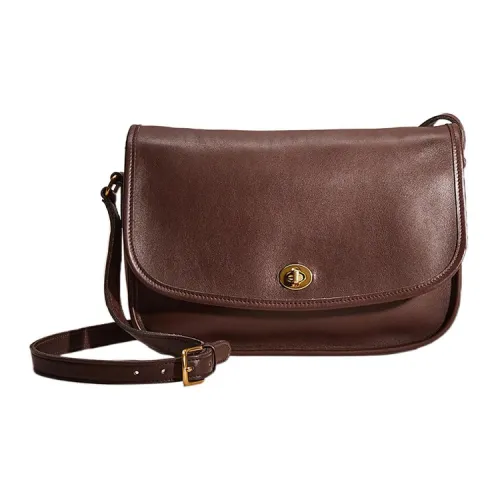 COACH Городская сумка-хобо из дубленой кожи сумка через плечо большая женская сандаловое дерево коричневый