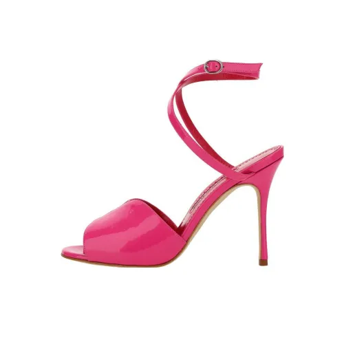 MANOLO BLAHNIK One Ремешок Сандалии 10,5 см Женские Розовые