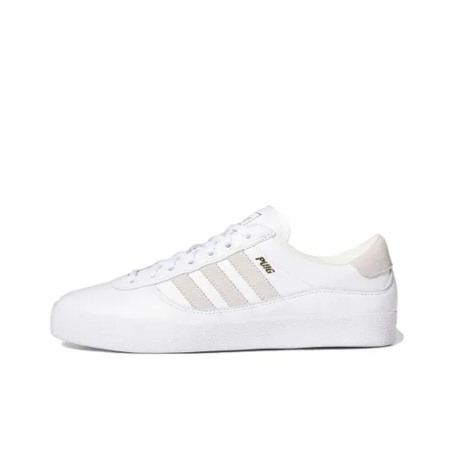 Adidas Originals Puig Slip Resistant Abrasion Resistant Низкие Кроссовки для скейтбординга Мужские Белые