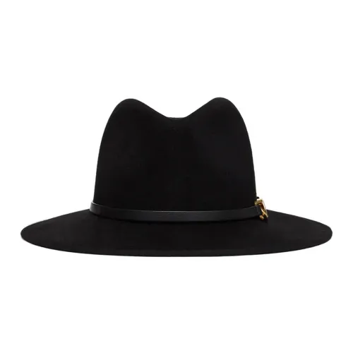 Valentino Шерсть Натуральная кожа Цилиндры Черный Женские