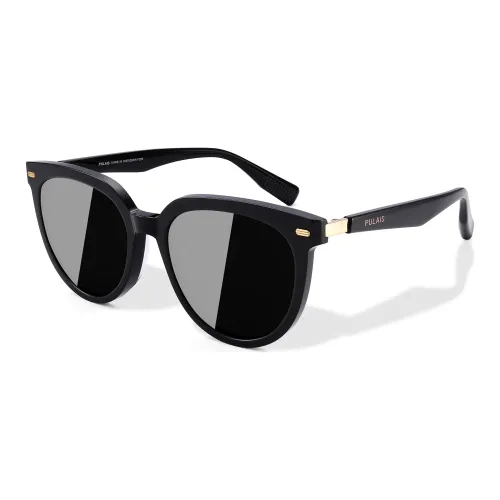 PULAIS Кошачий глаз Солнцезащитные очки Унисекс Черный чай Коричневый