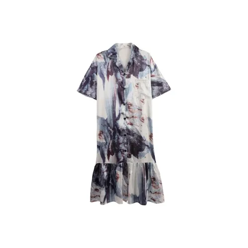 Chun Xi CX19610 Nightgown Женская ночная сорочка из ледяного шелка