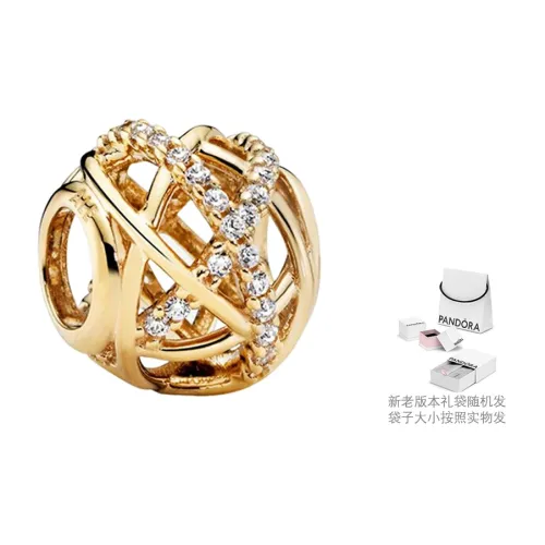 Pandora 14K Gold, Синтетический кубический цирконий, Женские ювелирные аксессуары