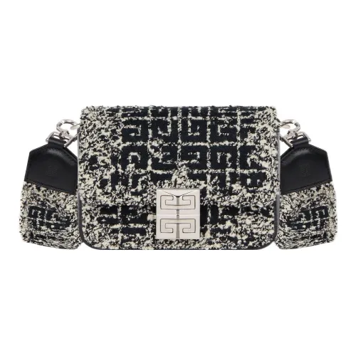 GIVENCHY 4G Коровья кожа Сумка через плечо Маленькая Женская Черная