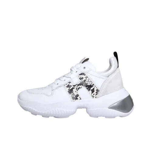 HOGAN Interaction Амортизация Низкий Топ Спортивная Повседневная Обувь Женская Белый Серый