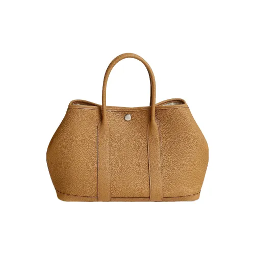 HERMES Garden Party Negonda Телячья кожа Садовая сумка Унисекс 4B Печенье Цвет печенья