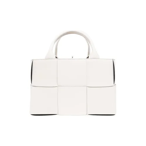 Bottega Veneta Arco Овечья кожа Тоут Сумка Сумка для покупок Сумка через плечо Сумка мини Women's White