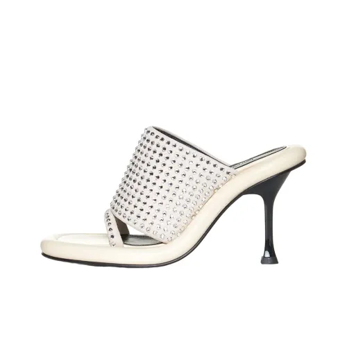 JW Anderson Шлепанцы Женские Ecru