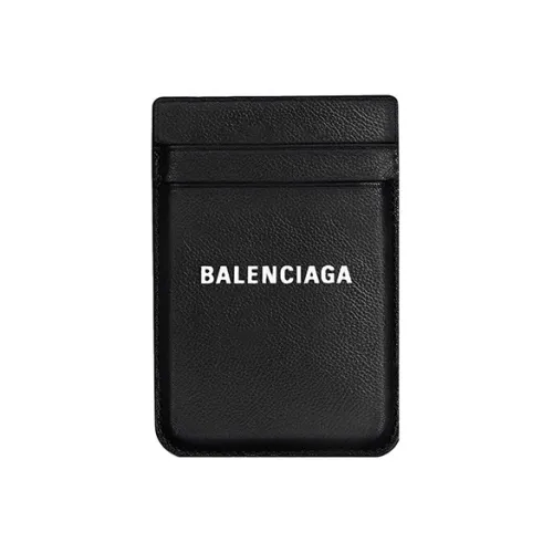 Balenciaga Коровья кожа Держатель для карт Унисекс Черный