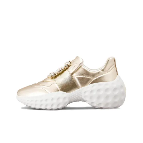Roger Vivier VIV' Run Light Strass Спортивная повседневная обувь Женская Золотая