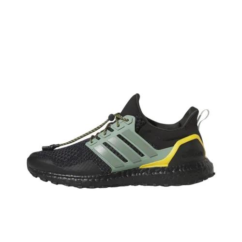 Adidas ULT Шокаблоки Устойчивые к истиранию Низкий Топ Повседневные Беговые кроссовки Мужские Черные Зеленые