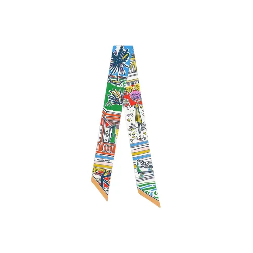 HERMES Шелковые шарфы Многоцветные Женские