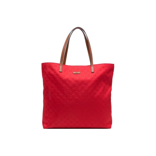 GUCCI Кожа Тоут Сумка Сумка для покупок Сумка Большая Женская Красная