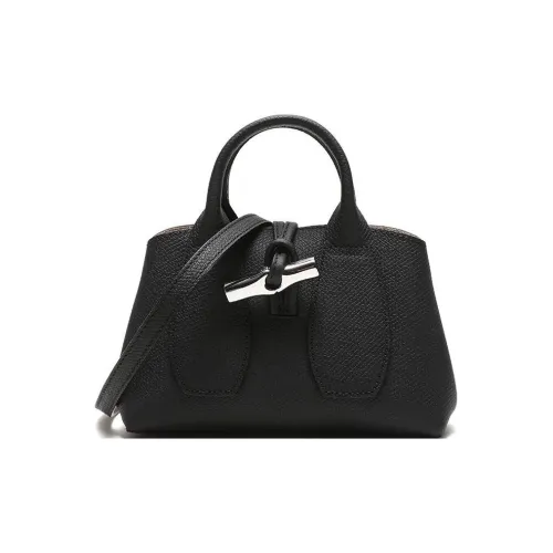 LONGCHAMP Коровья кожа Big Сумка Сумка через плечо Мини Женская Черная