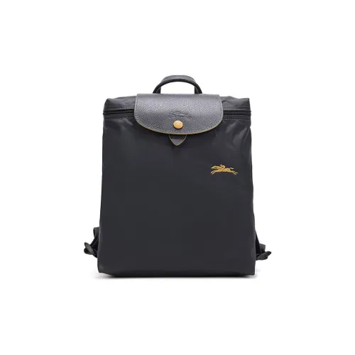 LONGCHAMP Le Pliage Club Полиамидный нейлон с цветным холстом рюкзак мини женский металл серый