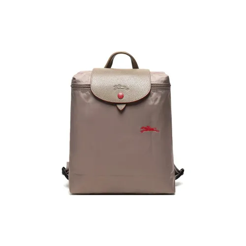 LONGCHAMP Le Pliage Club Холст Рюкзак Стандартный Женский Коричневый