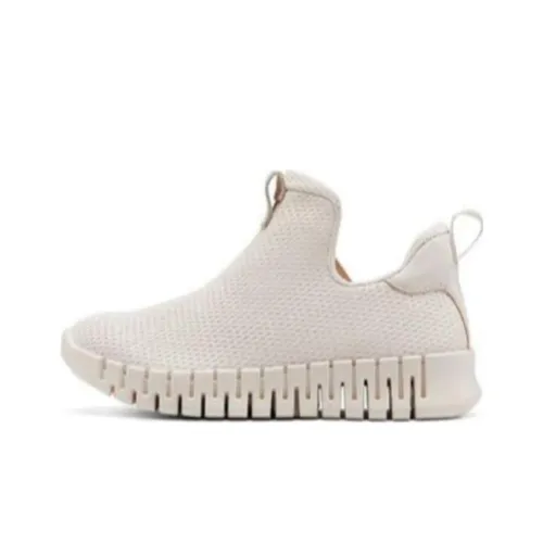 Ecco Низкий Топ Спортивная Повседневная Обувь Женская Бежевая