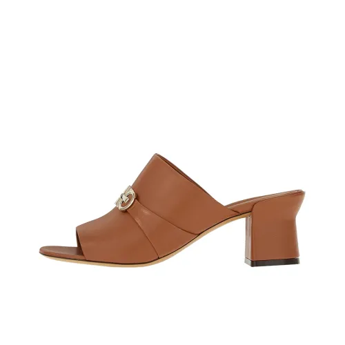 Ferragamo Слипоны 5,5 см Женские Коричневые