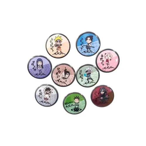 All Love Manga NARUTO Ураганные Хроники Тиби Коллекция Значок 9 Штук Набор Мерч по IP 5,8 см